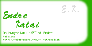 endre kalai business card